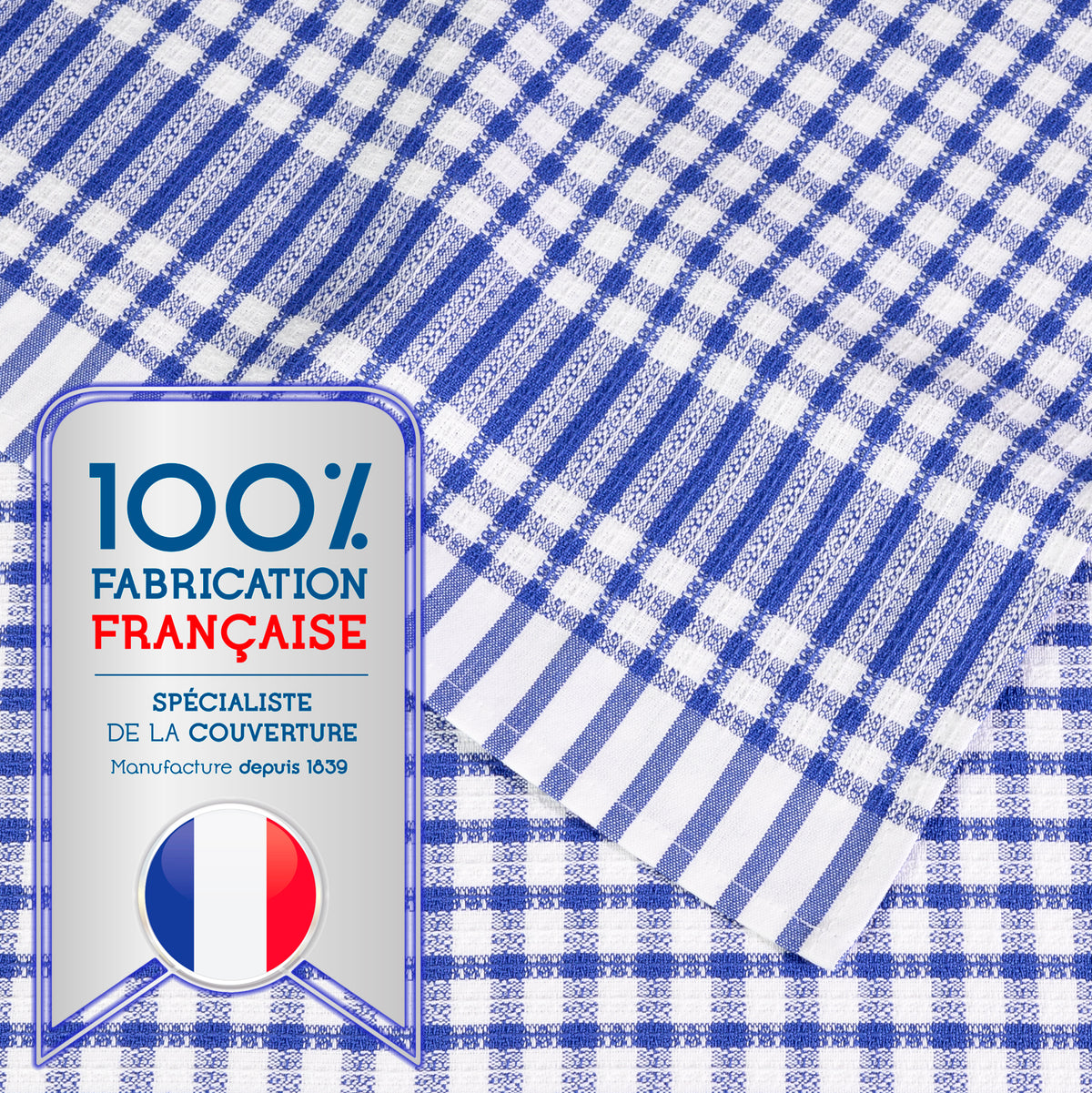 Poyet Motte Timex Professional Chefs Towels (Pack of 4) Blue