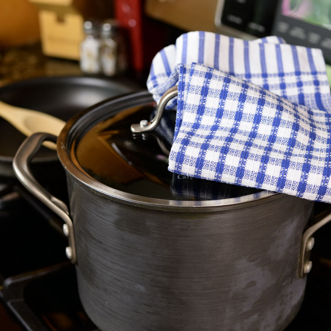 Poyet Motte Timex Professional Chefs Towels (Pack of 4) Blue