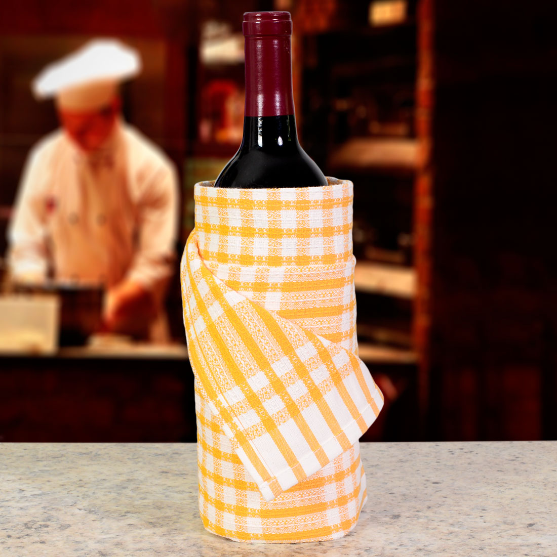 Poyet Motte Timex Professional Chefs Towels (Pack of 4) Yellow